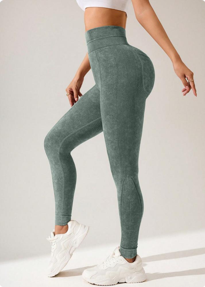 Lila Zen Women's Double Waist Lifting and Hip Shaping Yoga Pants with Back Pockets