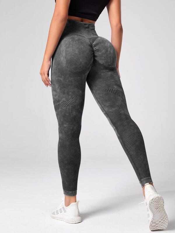 Lila Zen Seamless ribbed high-waisted shaping yoga pants