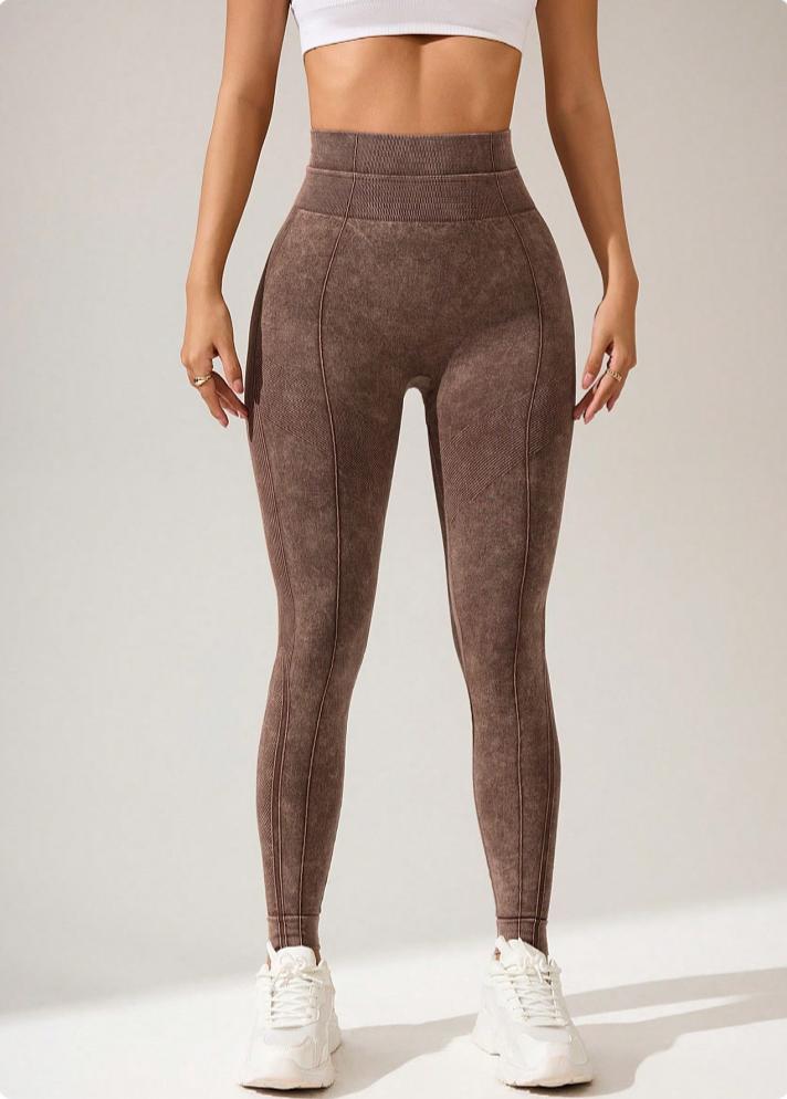 Lila Zen Women's Double Waist Lifting and Hip Shaping Yoga Pants with Back Pockets