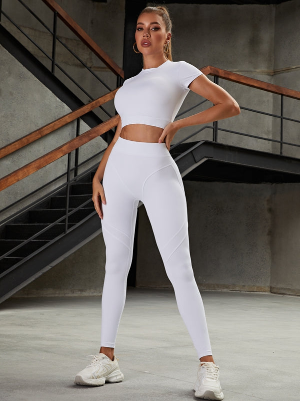Extra Sexy "Juicy White" Cropped Short Sleeves