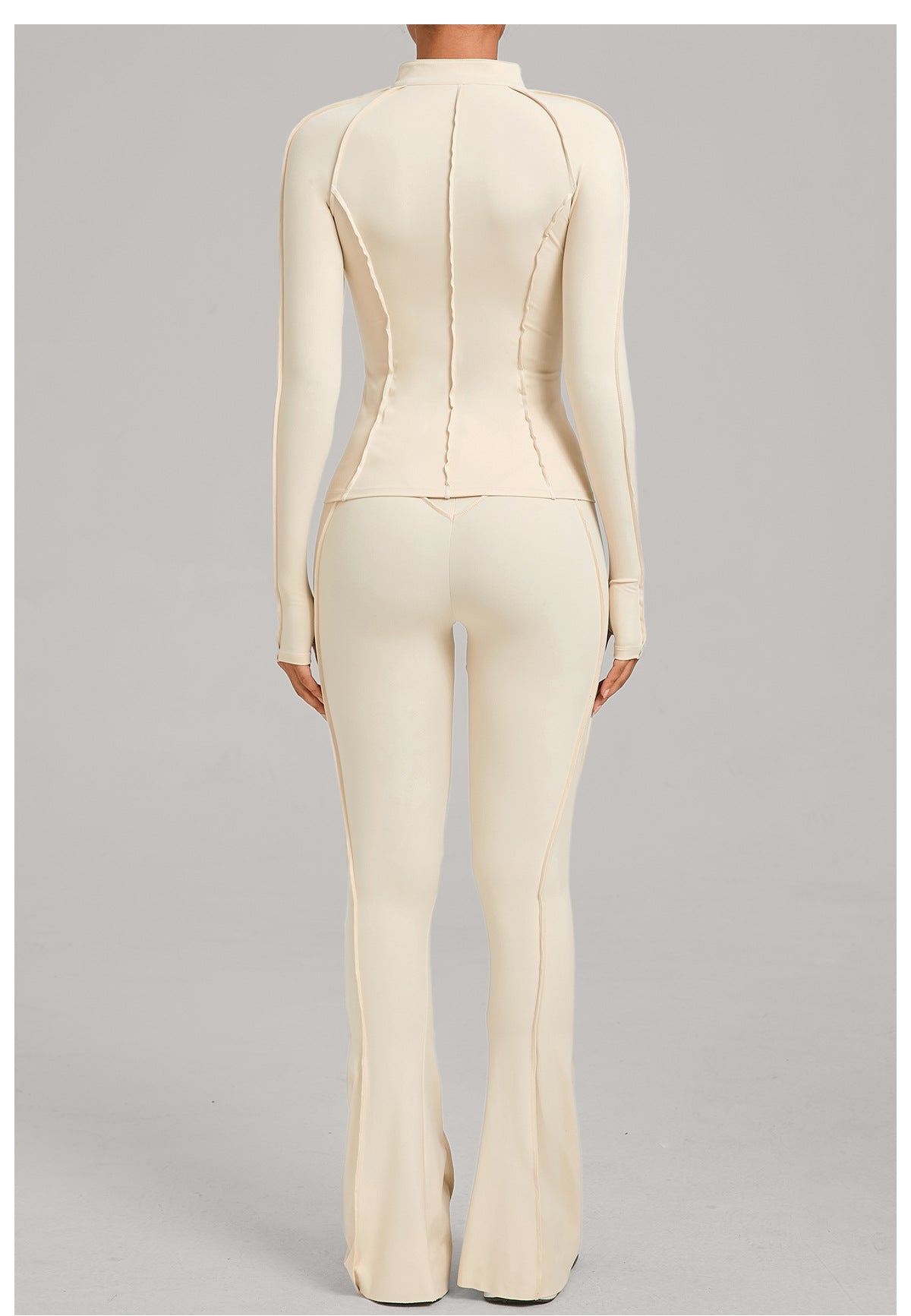 Sculpt Seam Zip Jacket & Flare Leggings Set