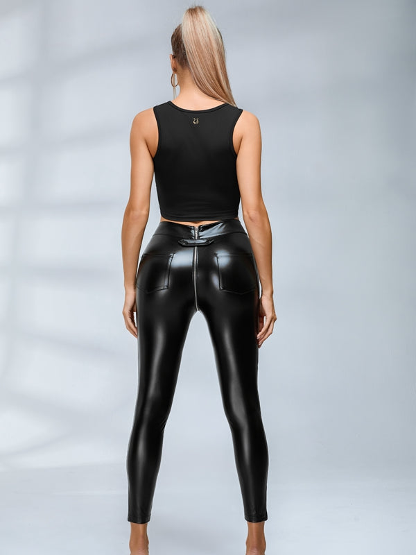 Botton Slim Pust-up Leggings