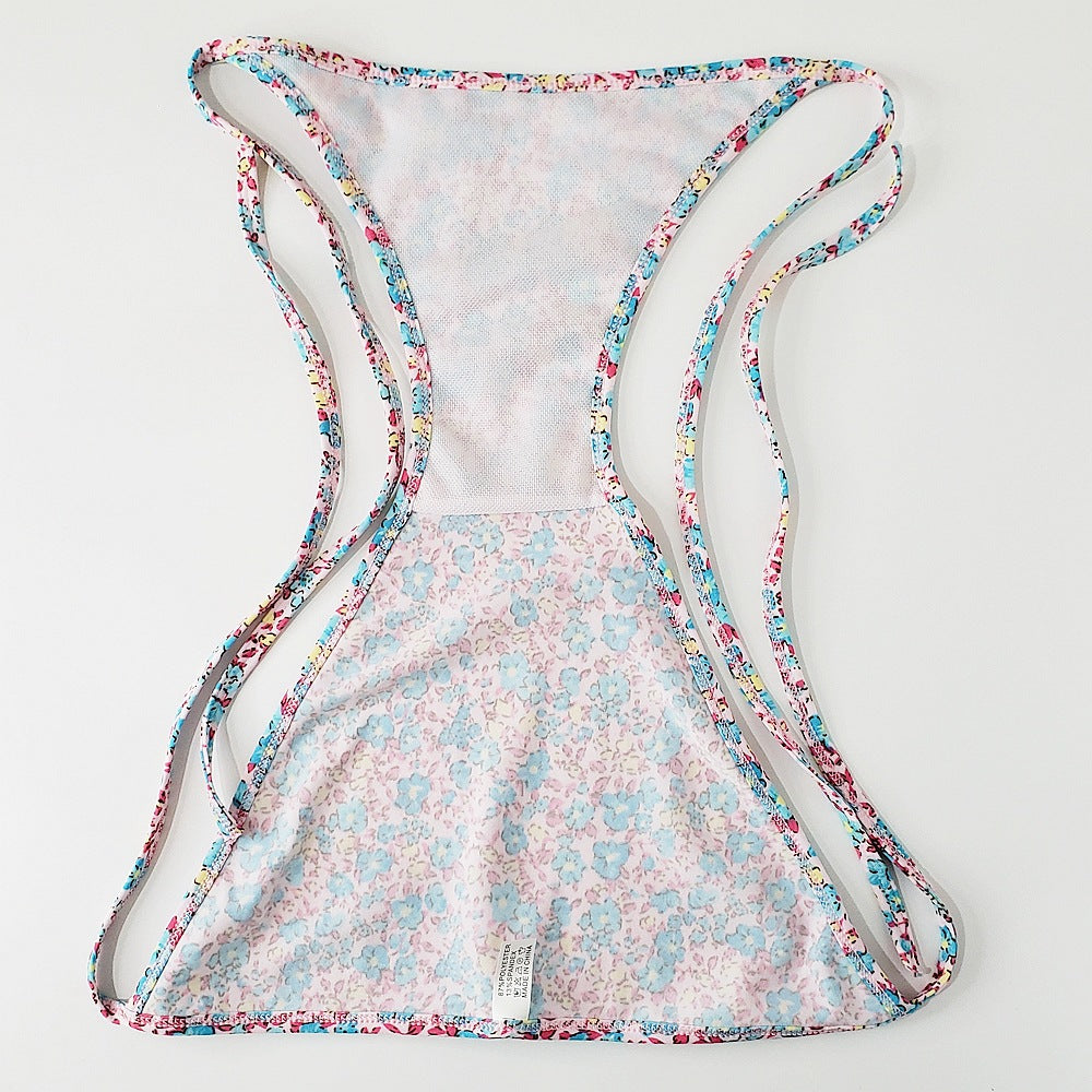 Multi-Print Sliding Triangle Tie-Side Bikini Set