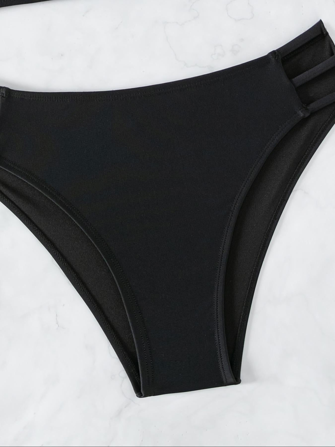Strappy Crossback High-Waist Bikini Set