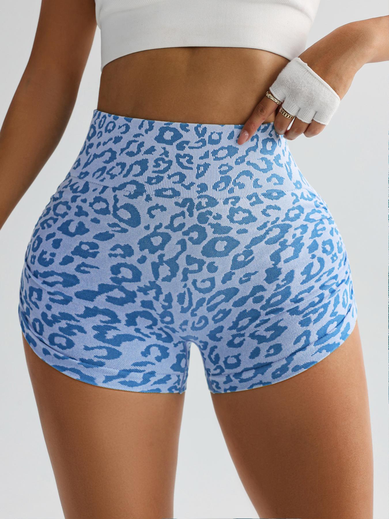 Lila Zen Leopard print gym shorts
