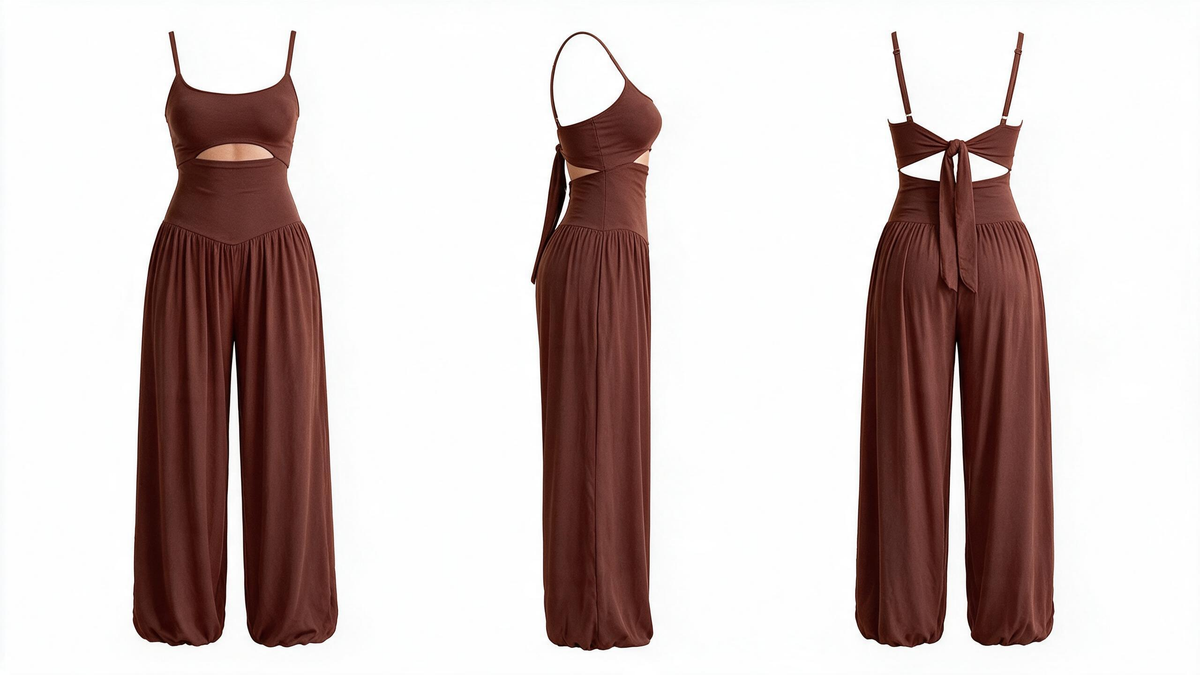 Backless Tie-Back Summer Romper