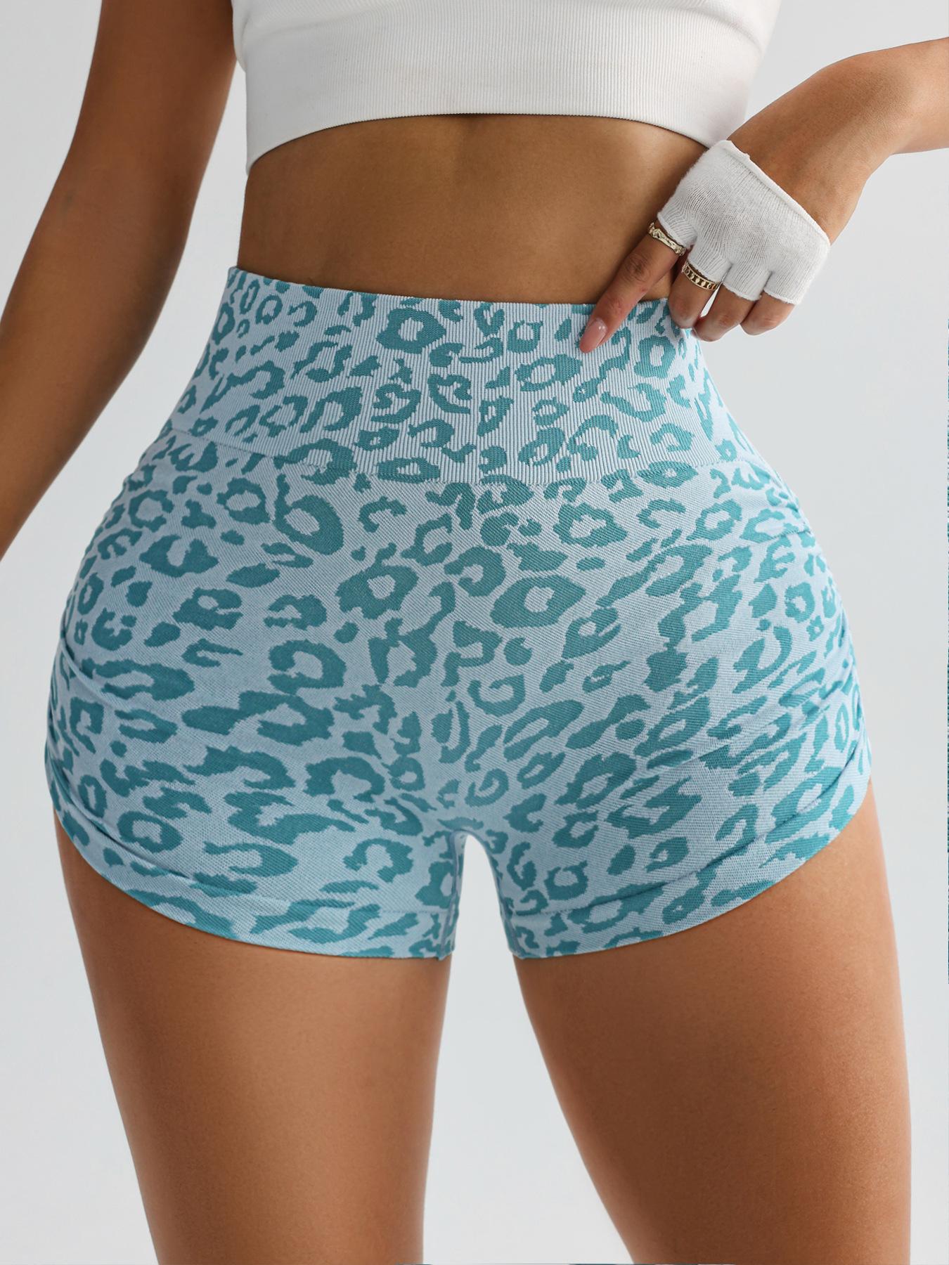 Lila Zen Leopard print gym shorts