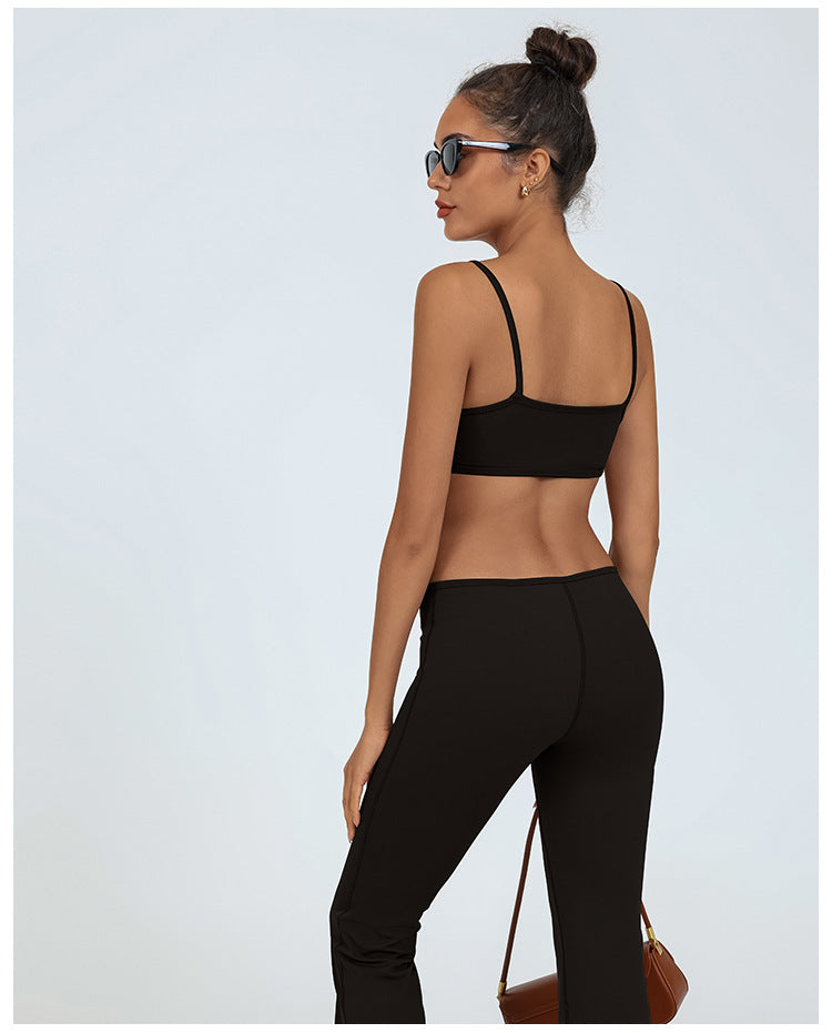 Ring-Cutout Flared Jumpsuit