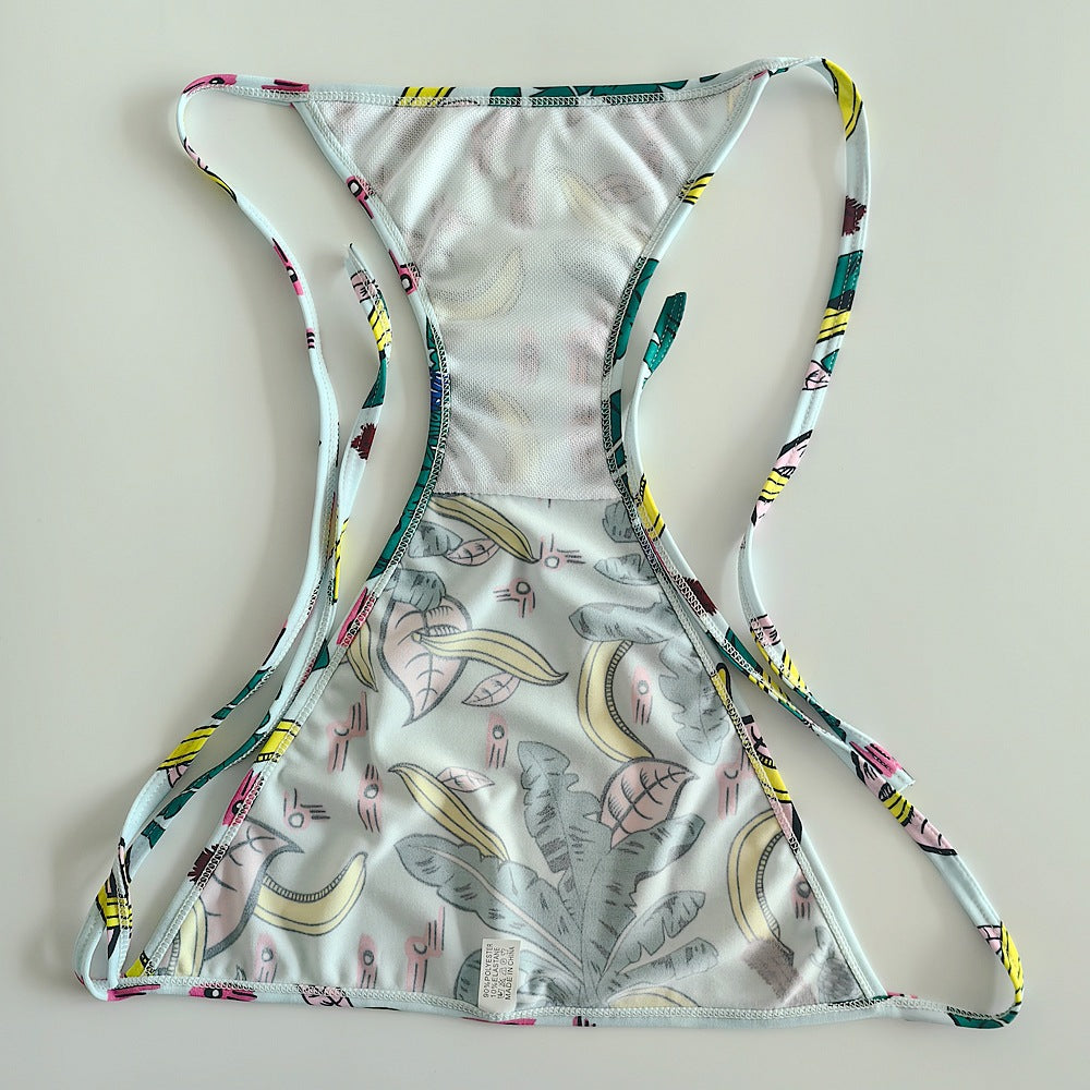 Multi-Print Sliding Triangle Tie-Side Bikini Set