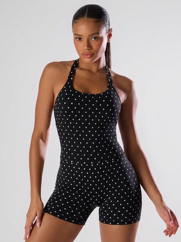 Halter Sculpt Short Set