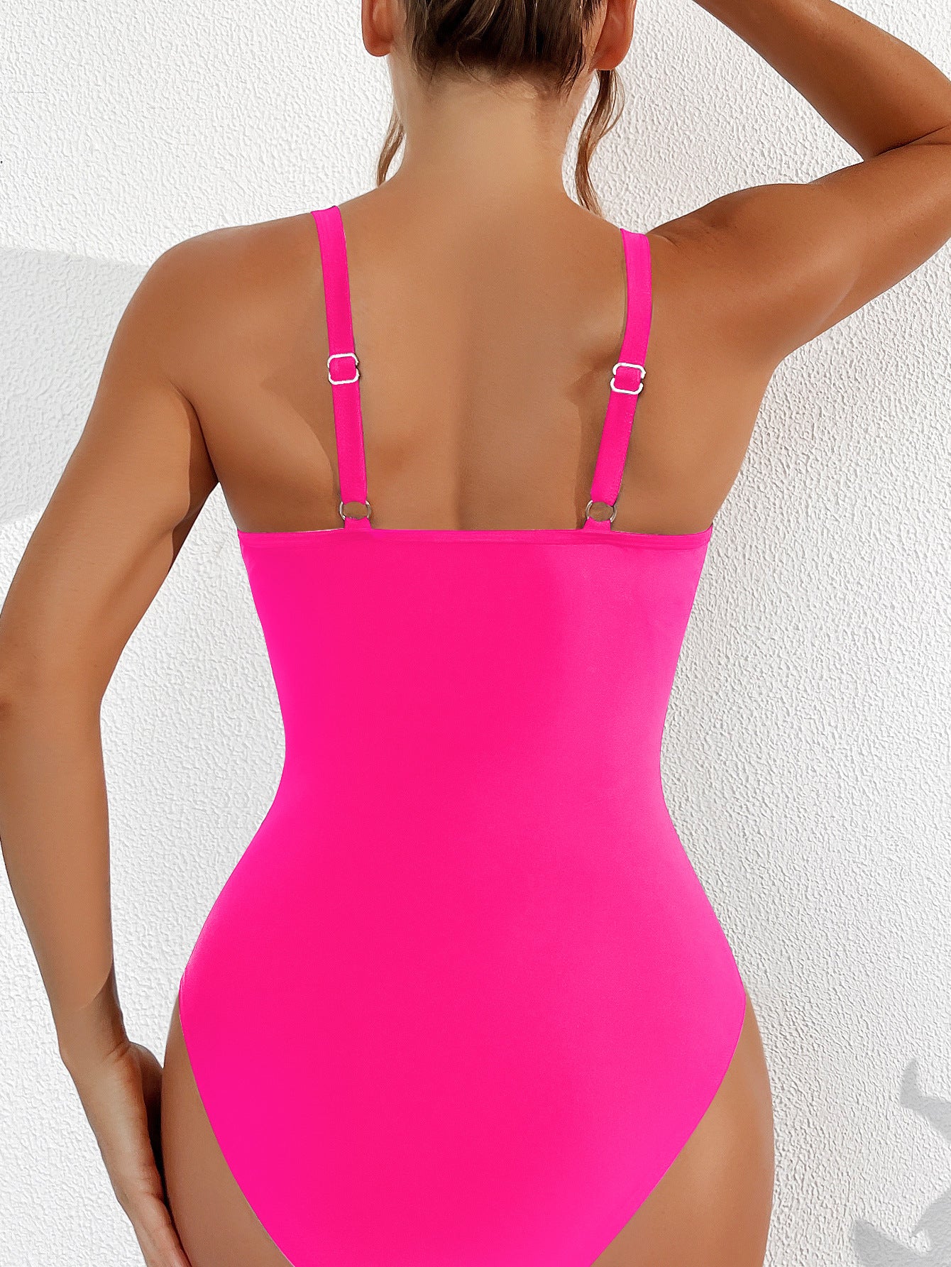 Lila Zen Plunge Mesh Tummy Control One-Piece Swimsuit