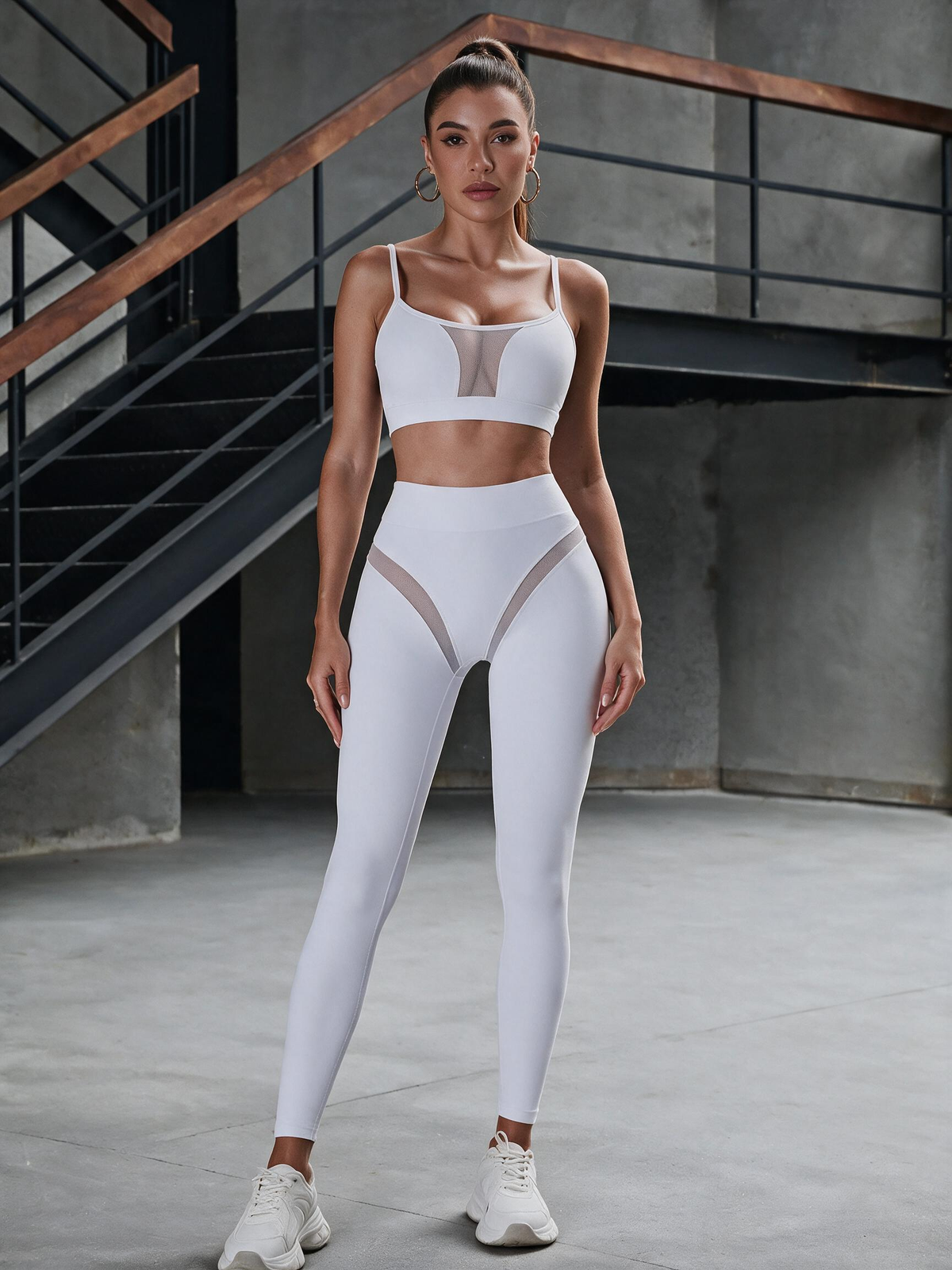 Super Sexy Unique Mesh Hip-lift Tracksuit