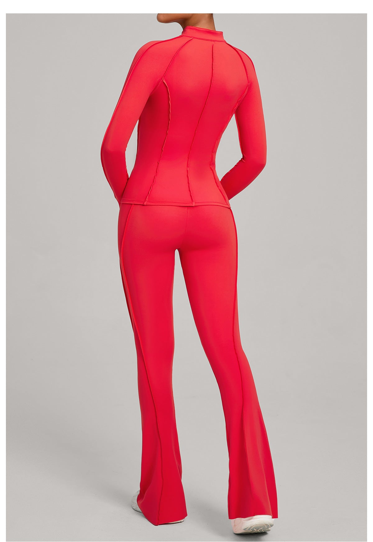 Sculpt Seam Zip Jacket & Flare Leggings Set