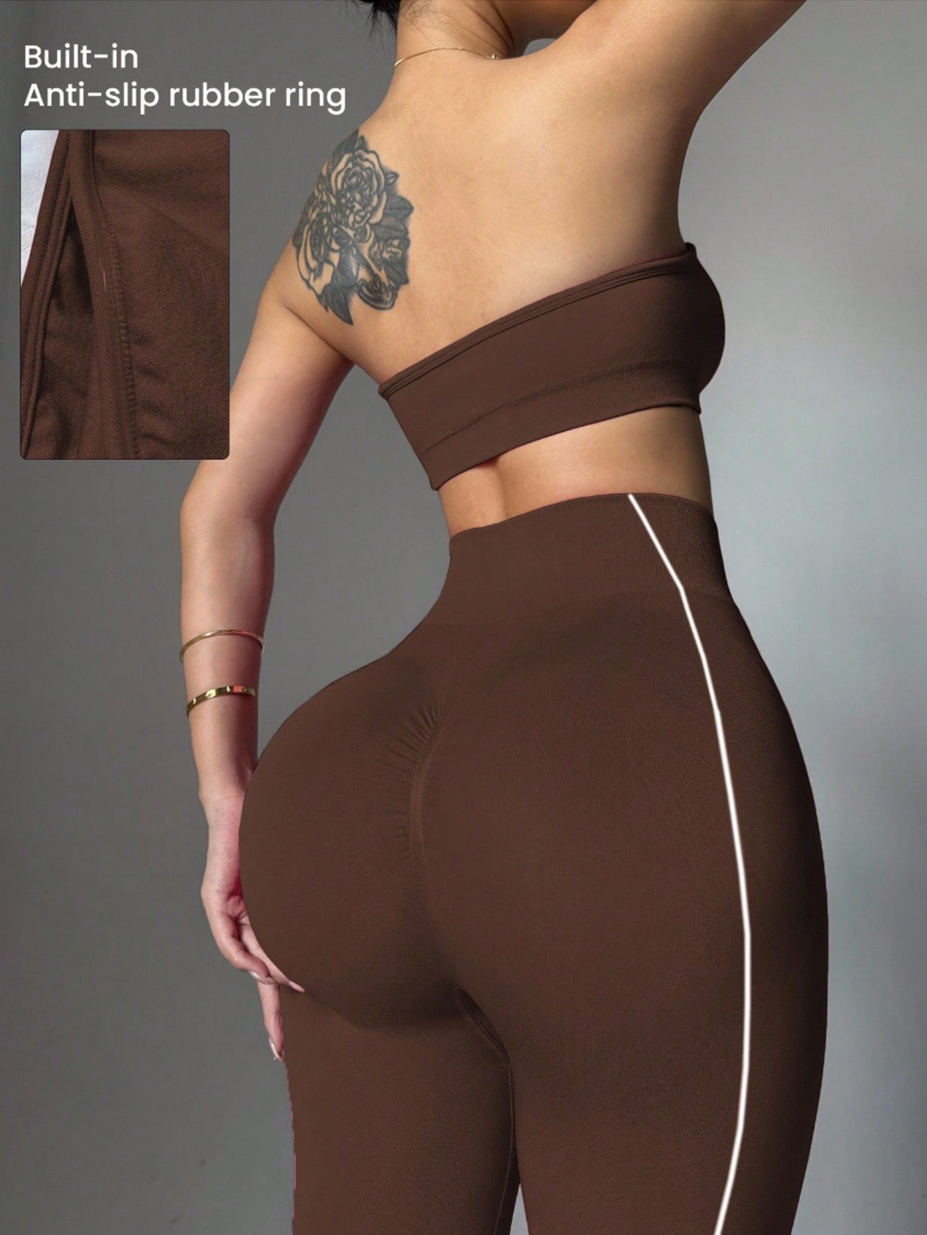 Lila Zen Strapless Sculpt Seamless Yoga Set