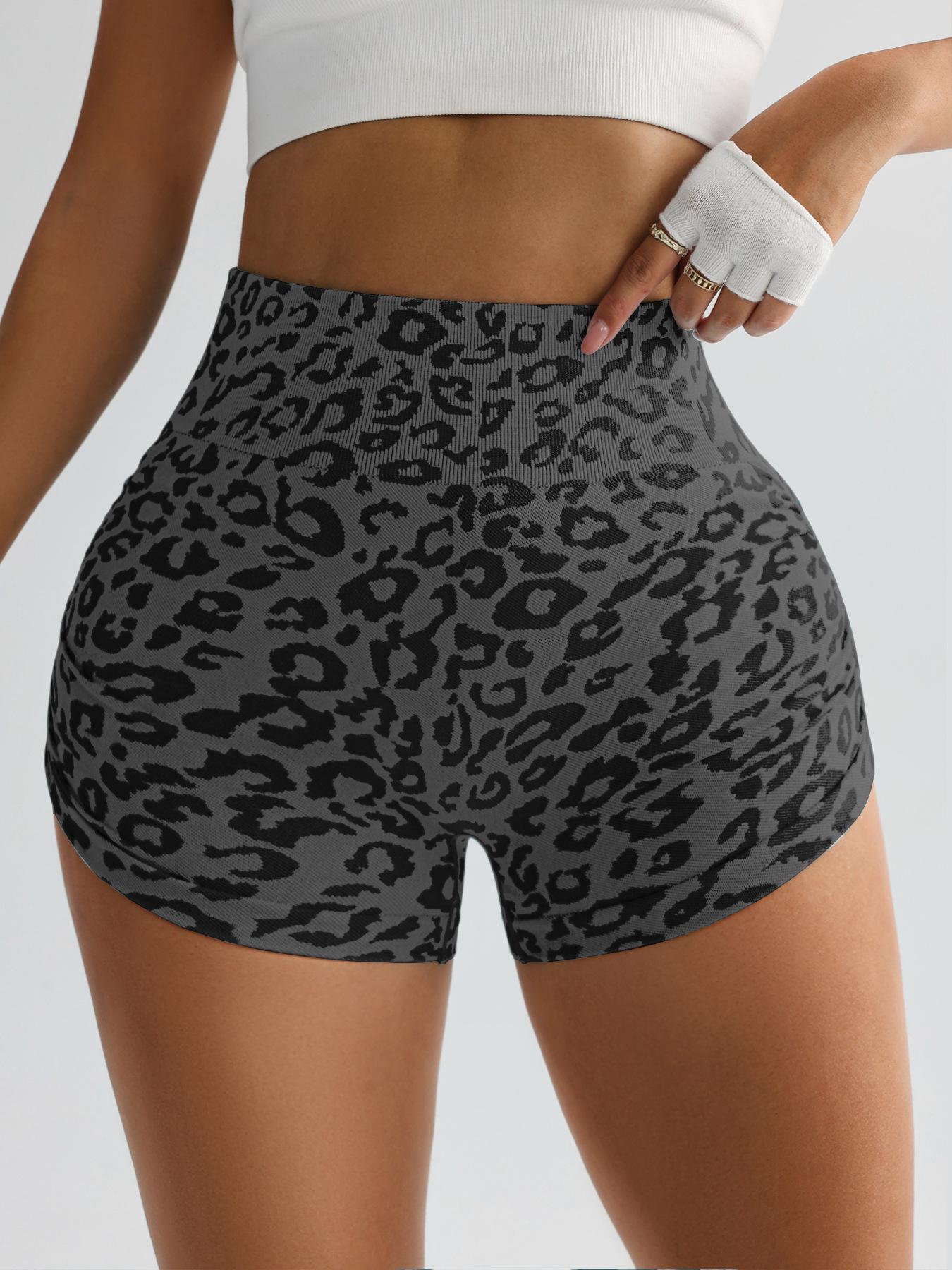 Lila Zen Leopard print gym shorts
