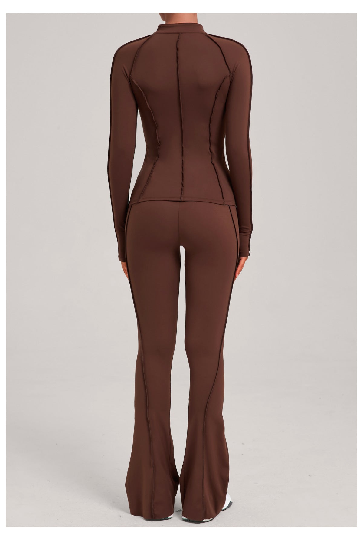 Sculpt Seam Zip Jacket & Flare Leggings Set
