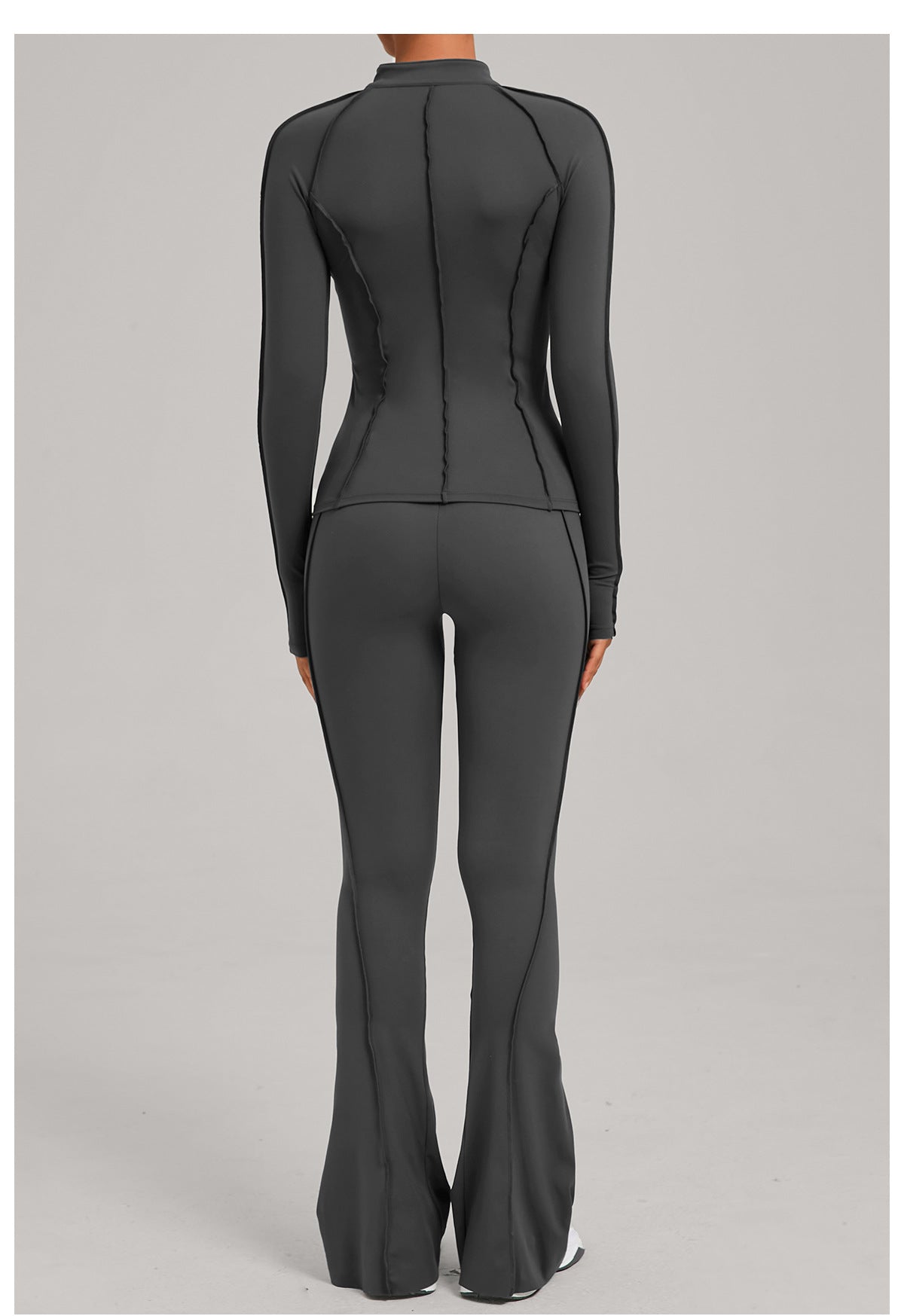Sculpt Seam Zip Jacket & Flare Leggings Set