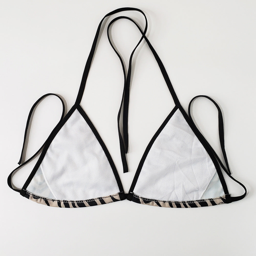 Multi-Print Sliding Triangle Tie-Side Bikini Set