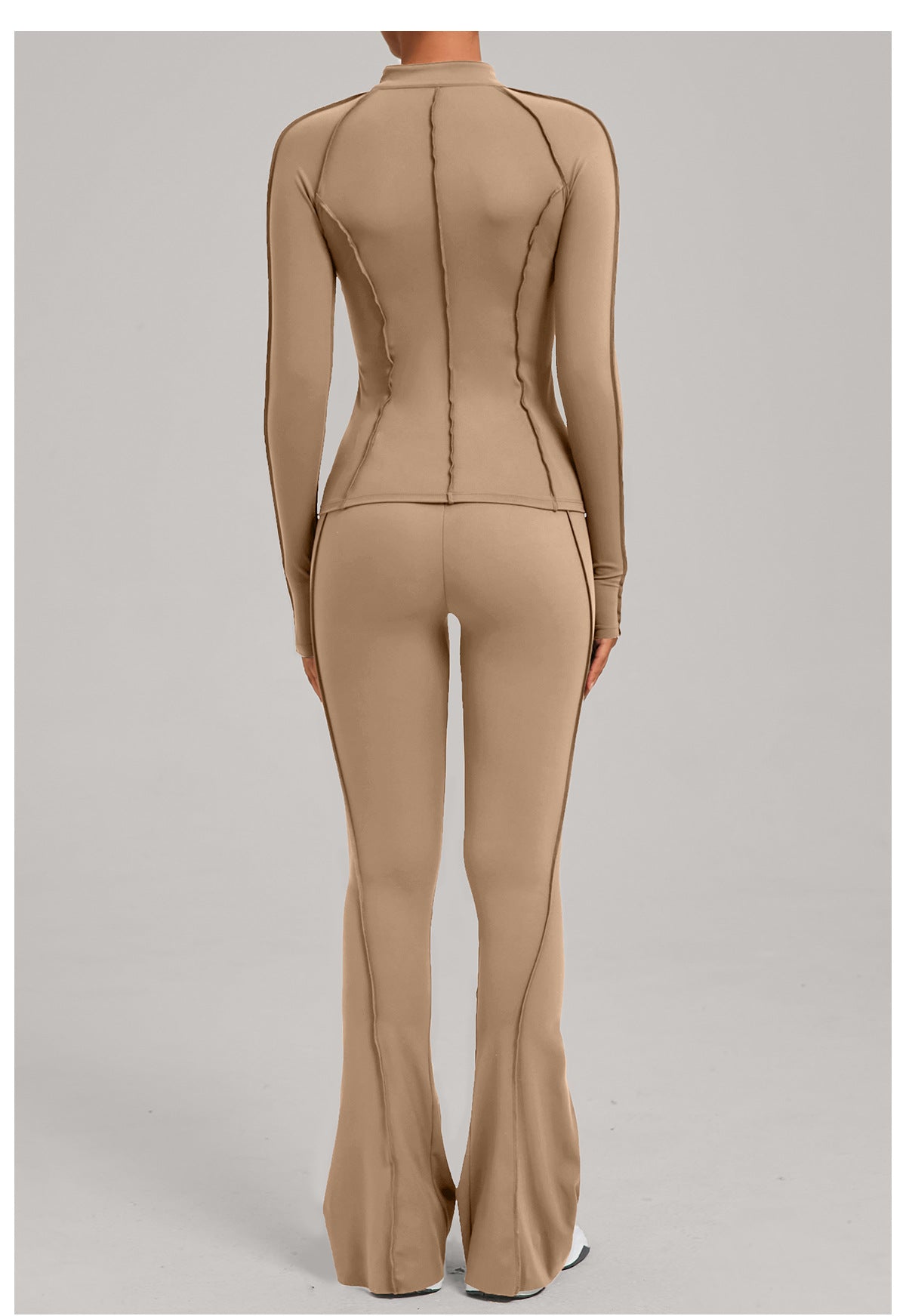 Sculpt Seam Zip Jacket & Flare Leggings Set