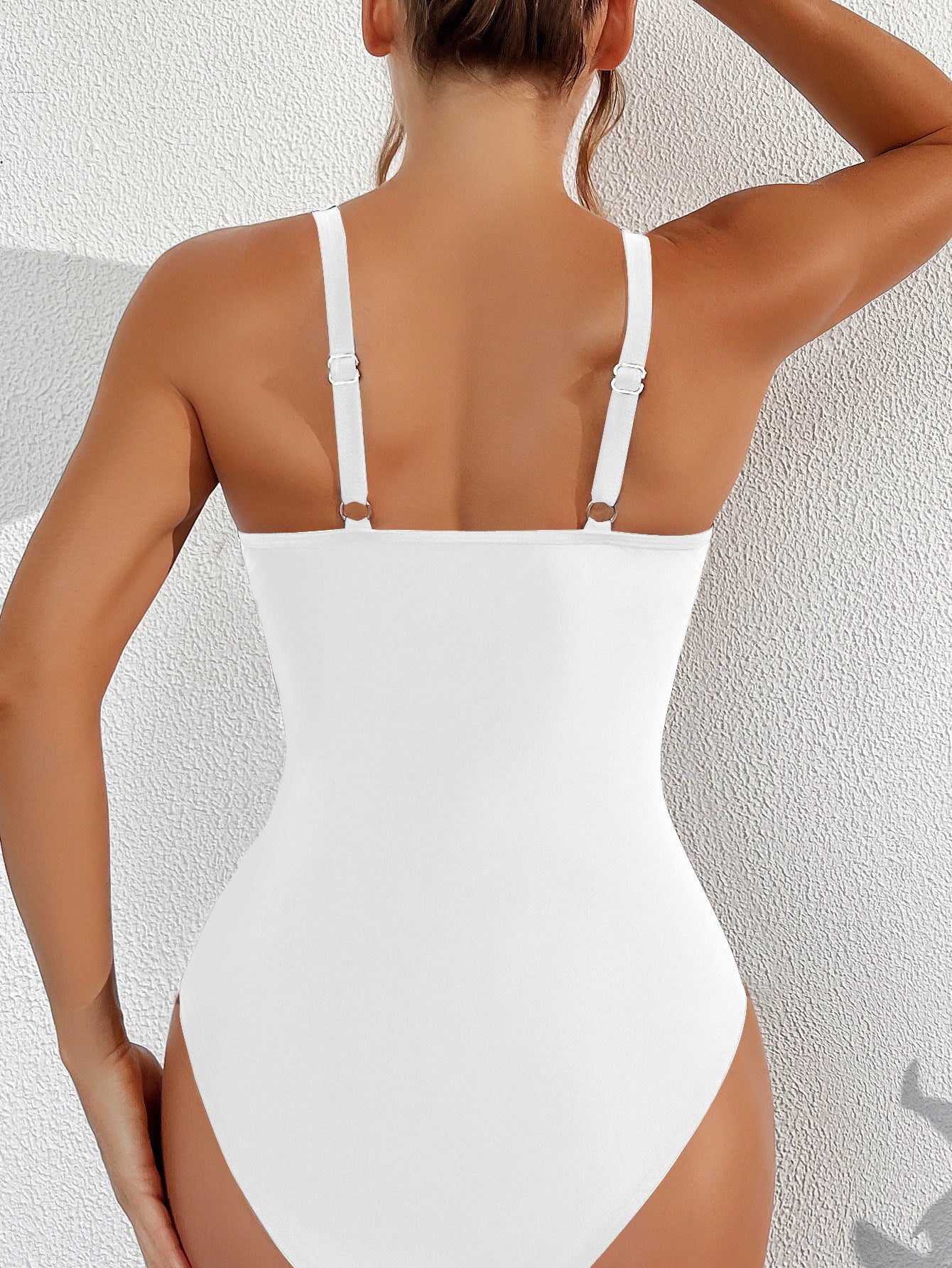 Lila Zen Plunge Mesh Tummy Control One-Piece Swimsuit