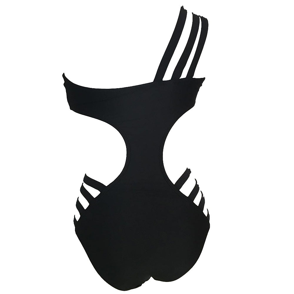 Noire Caged-Waist Bandeau Monokini