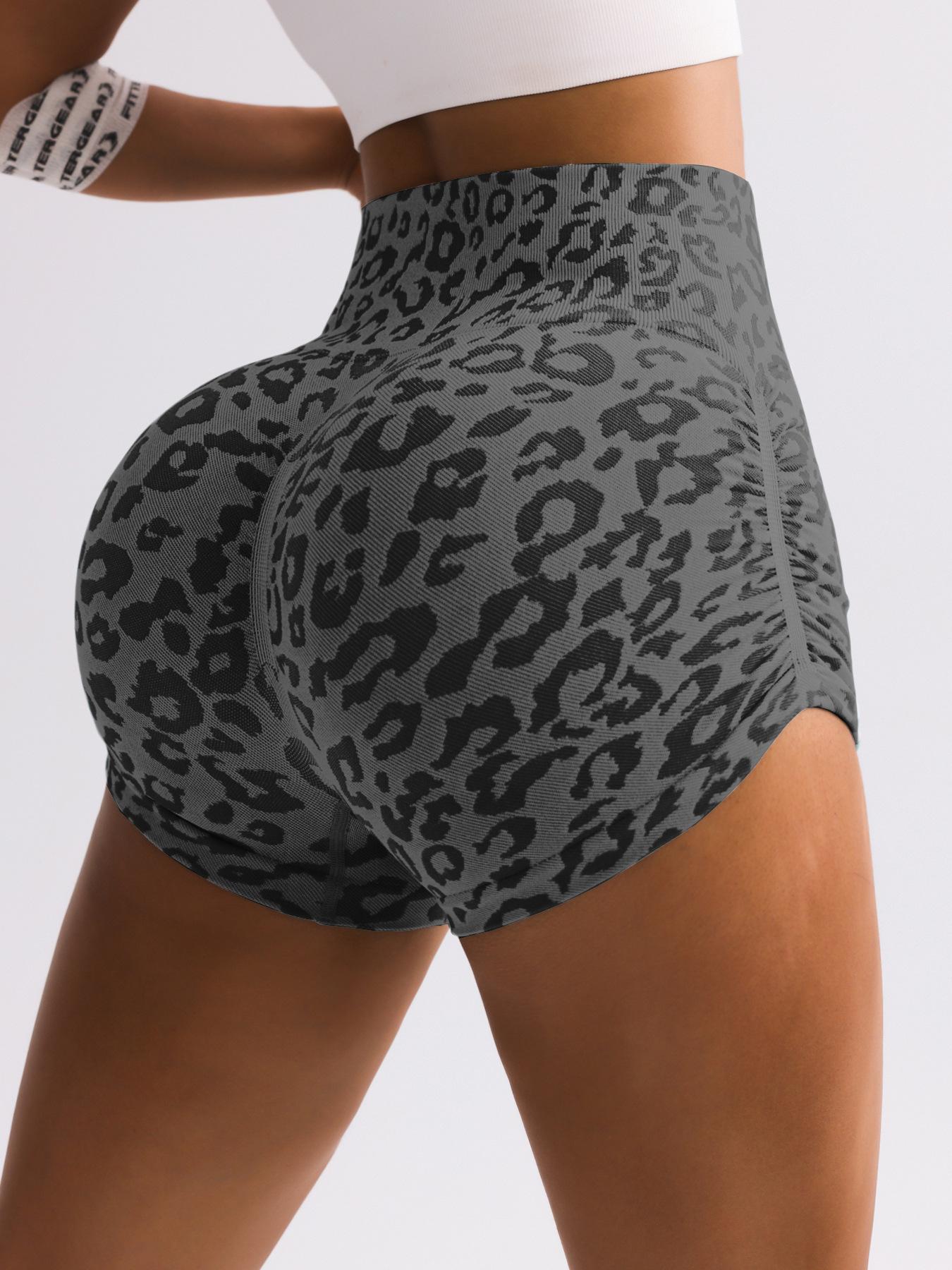 Lila Zen Leopard print gym shorts