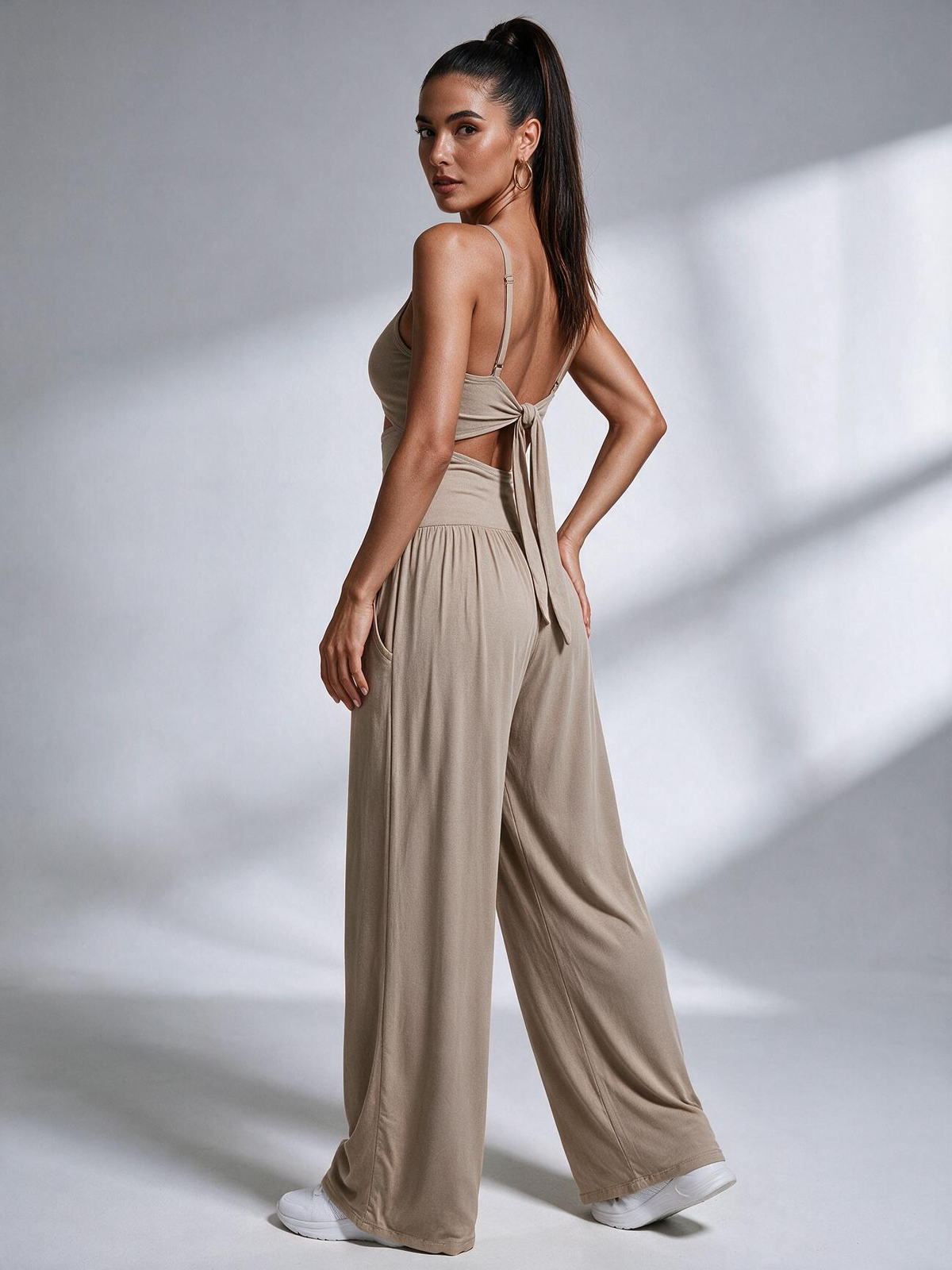 Backless Tie-Back Summer Romper