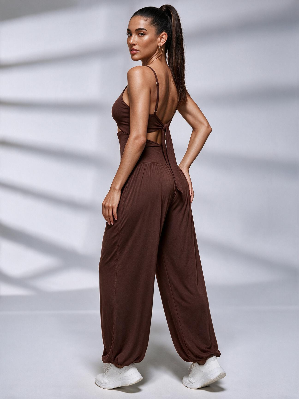 Backless Tie-Back Summer Romper