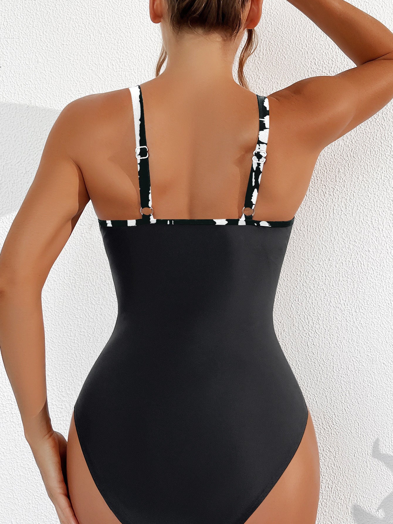 Lila Zen Plunge Mesh Tummy Control One-Piece Swimsuit
