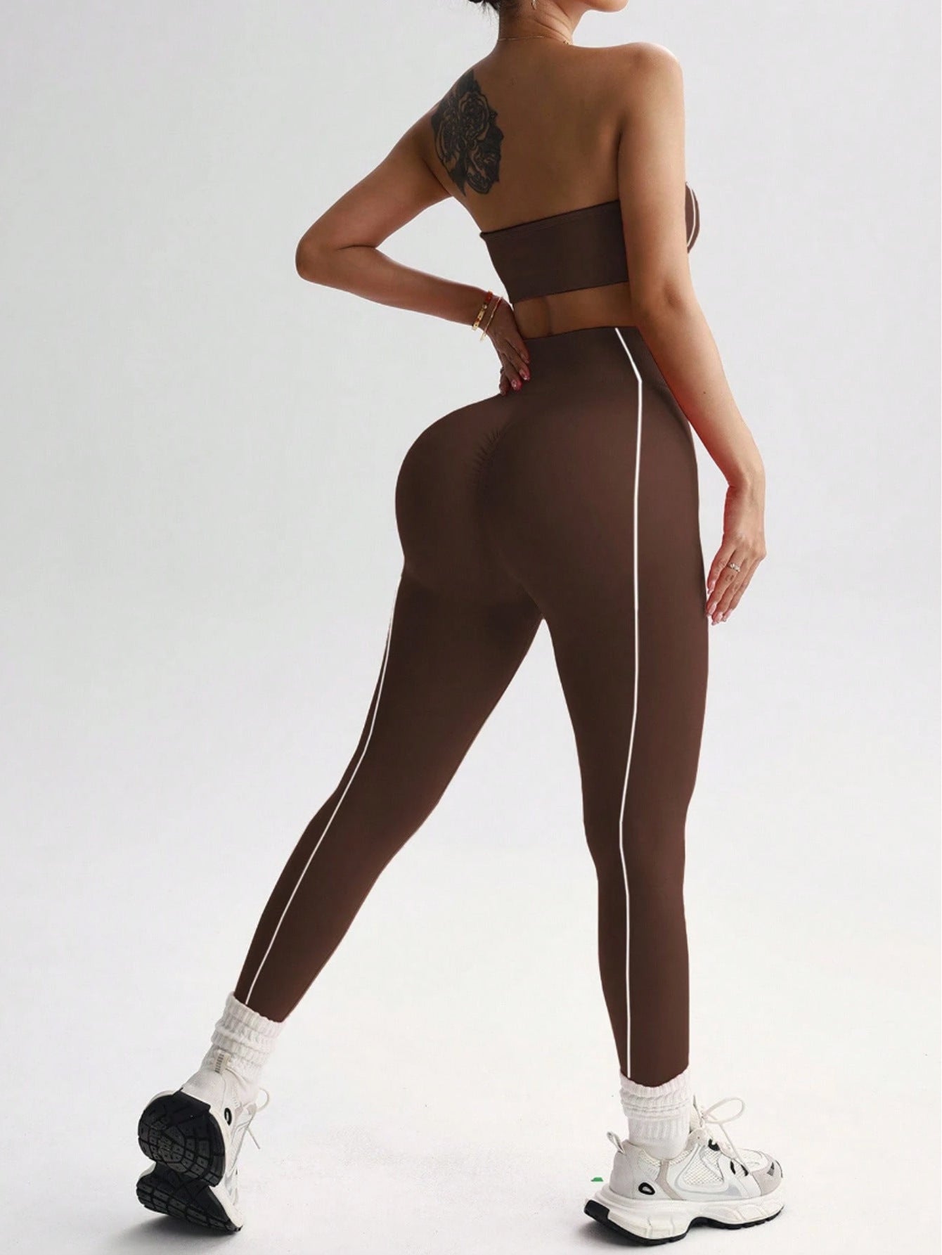 Lila Zen Strapless Sculpt Seamless Yoga Set