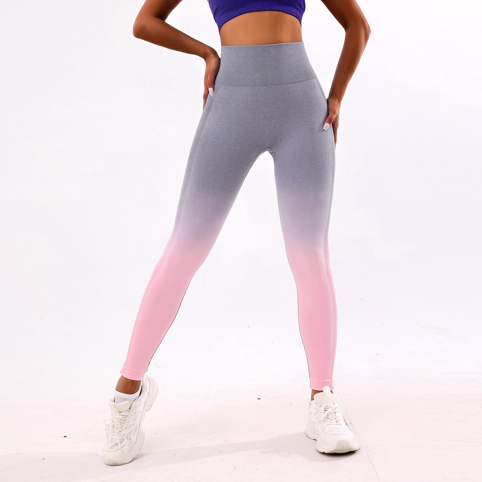 Lila Zen Women's Gradient Quick-Drying High-Waisted Yoga Pants