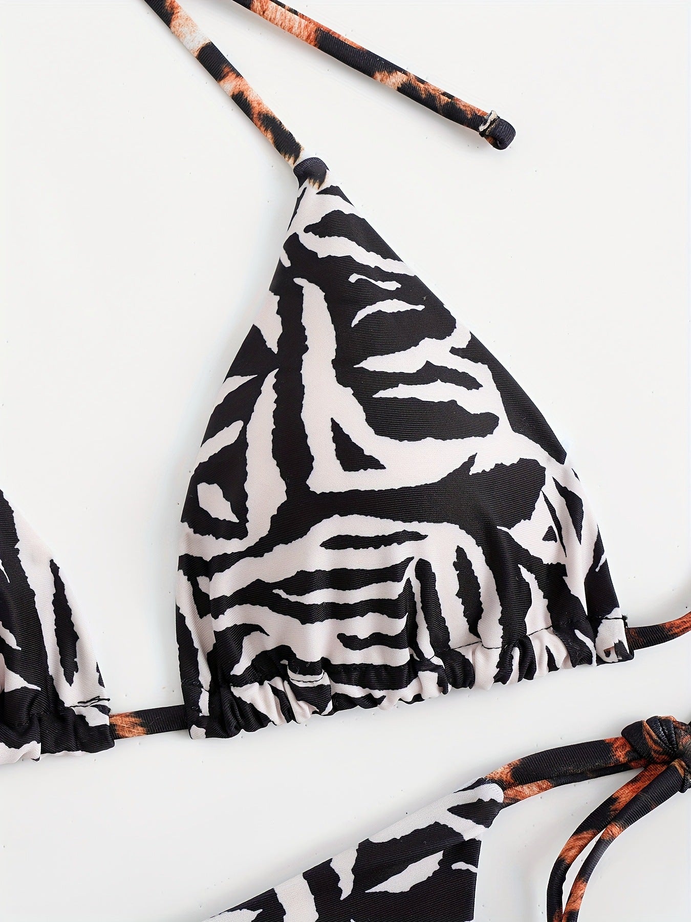 Zebra & Leopard Underwire Wrap Bikini Set