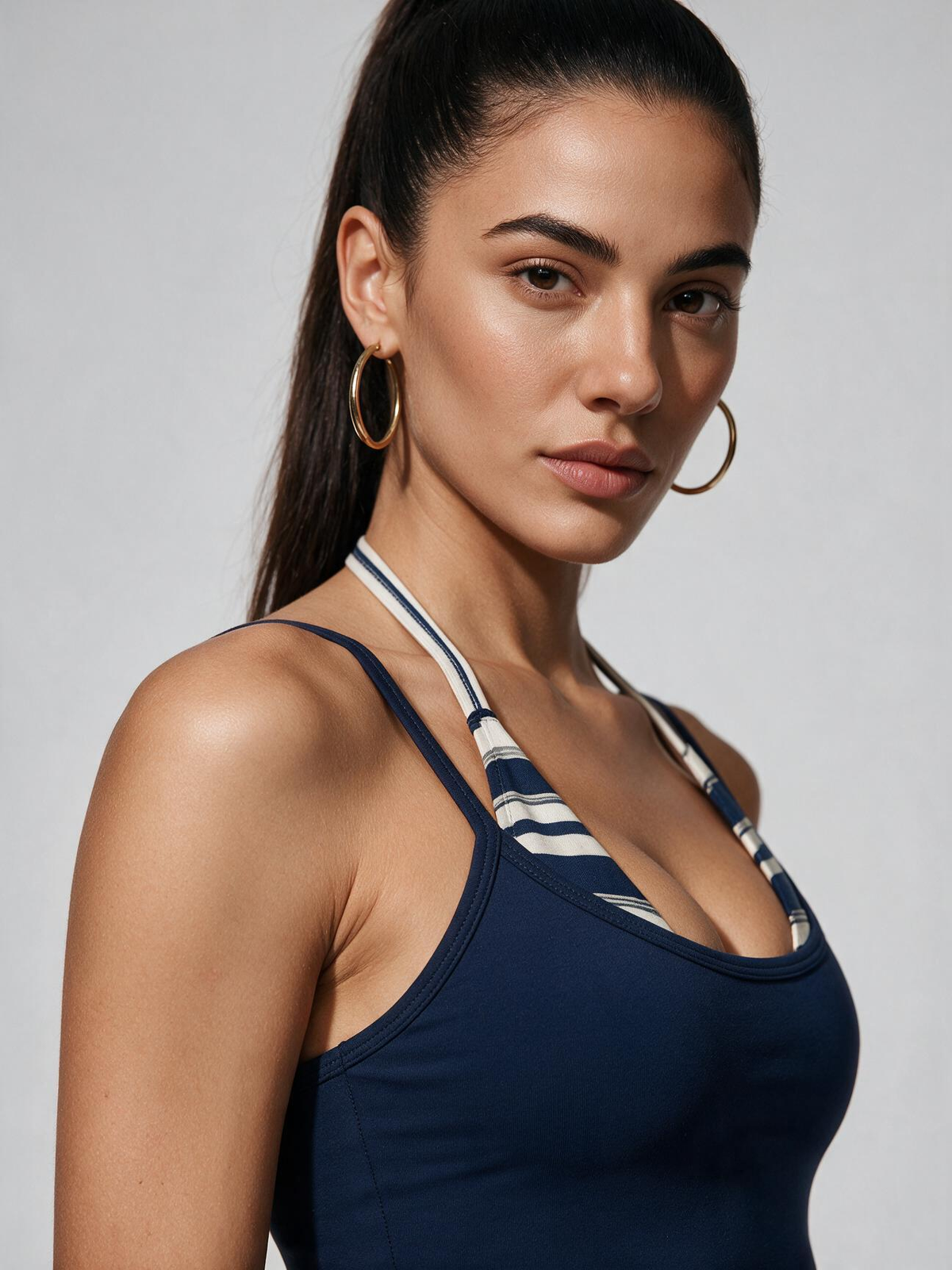 2-Piece Halter Crop Wide Leg Activewear Set