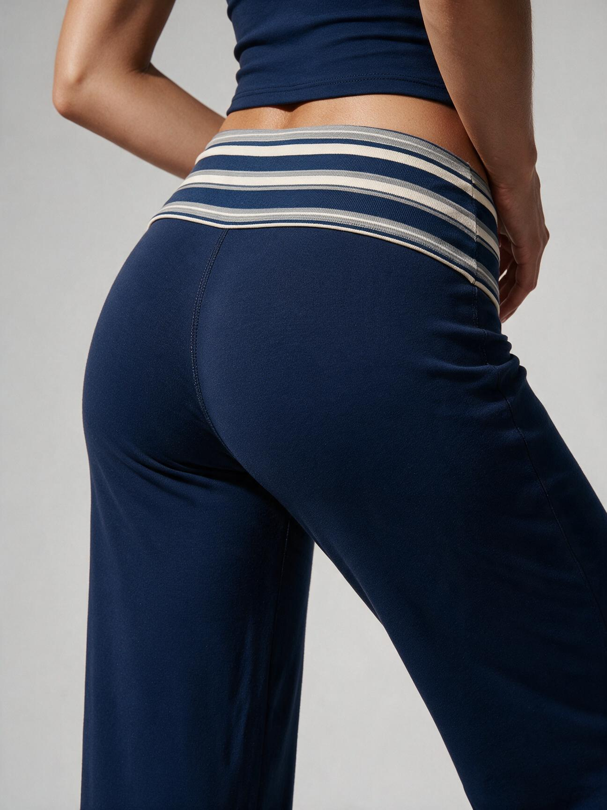 2-Piece Halter Crop Wide Leg Activewear Set