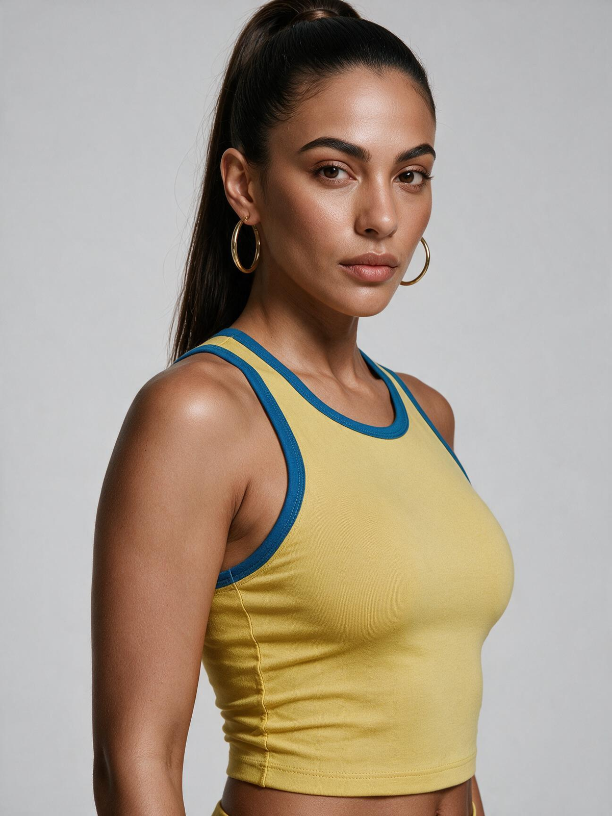 Casual Summer Patchwork Sleeveless Top & Pants Set