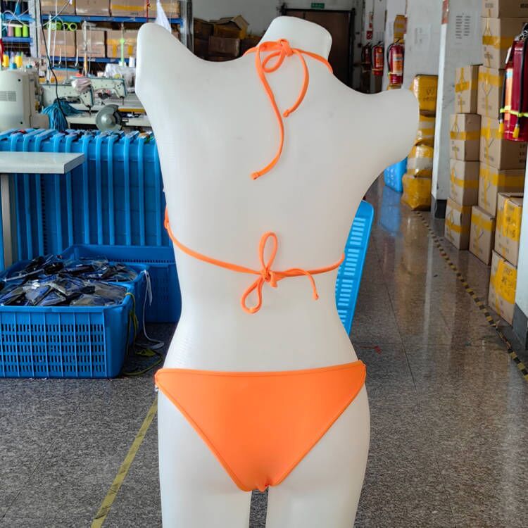 Ring Detail Triangle Bikini Set