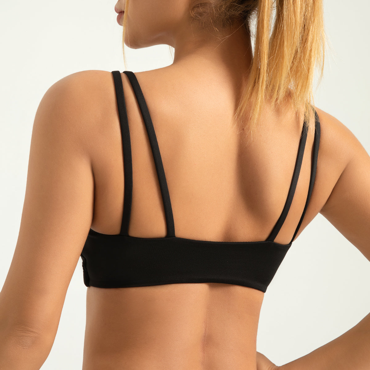 Lila Zen High Elastic U-Shaped Shock-Proof and Push-Up Sports Bra with Thin Straps for Beautiful Back