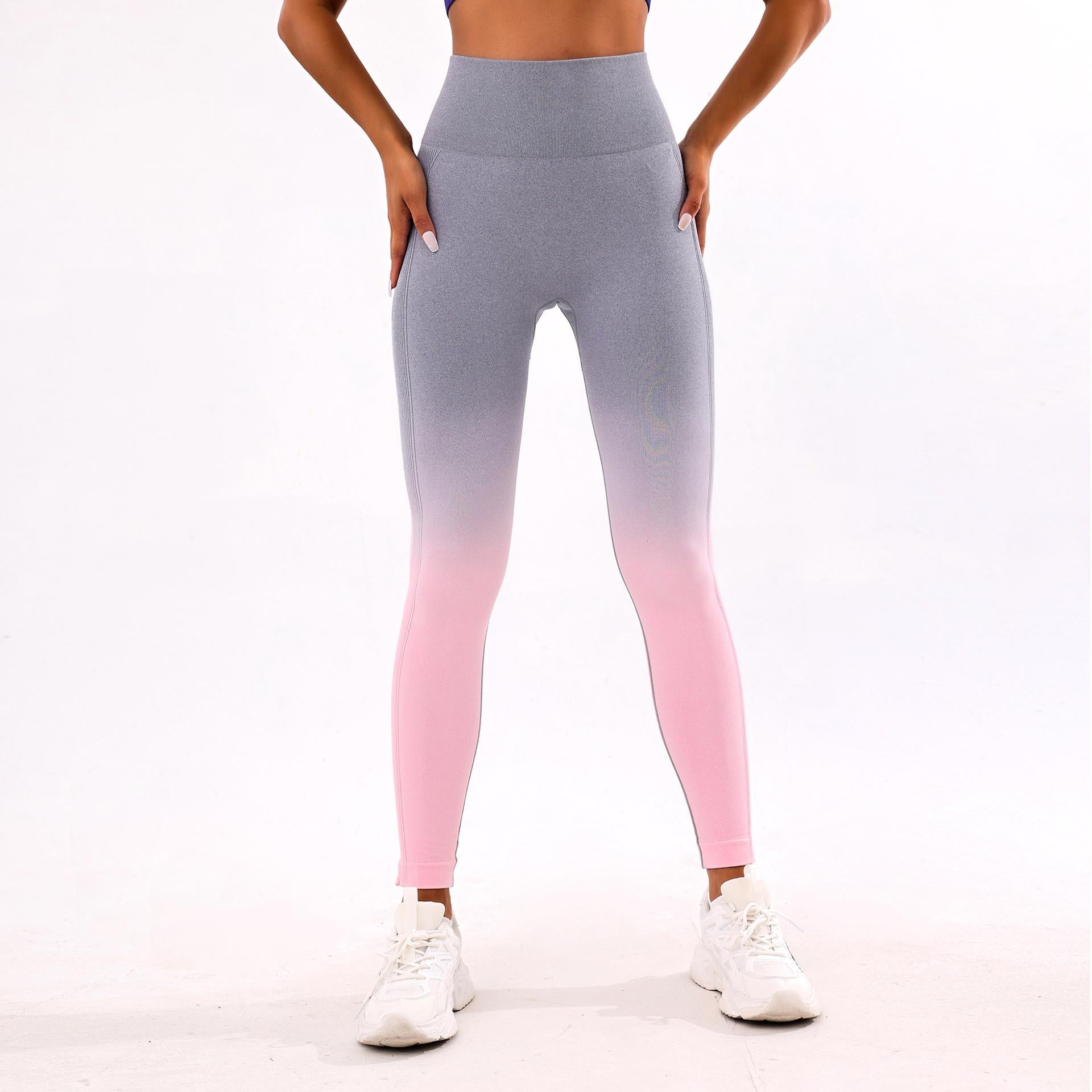 Lila Zen Women's Gradient Quick-Drying High-Waisted Yoga Pants