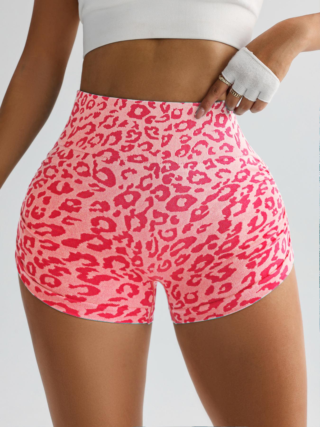 Lila Zen Leopard print gym shorts