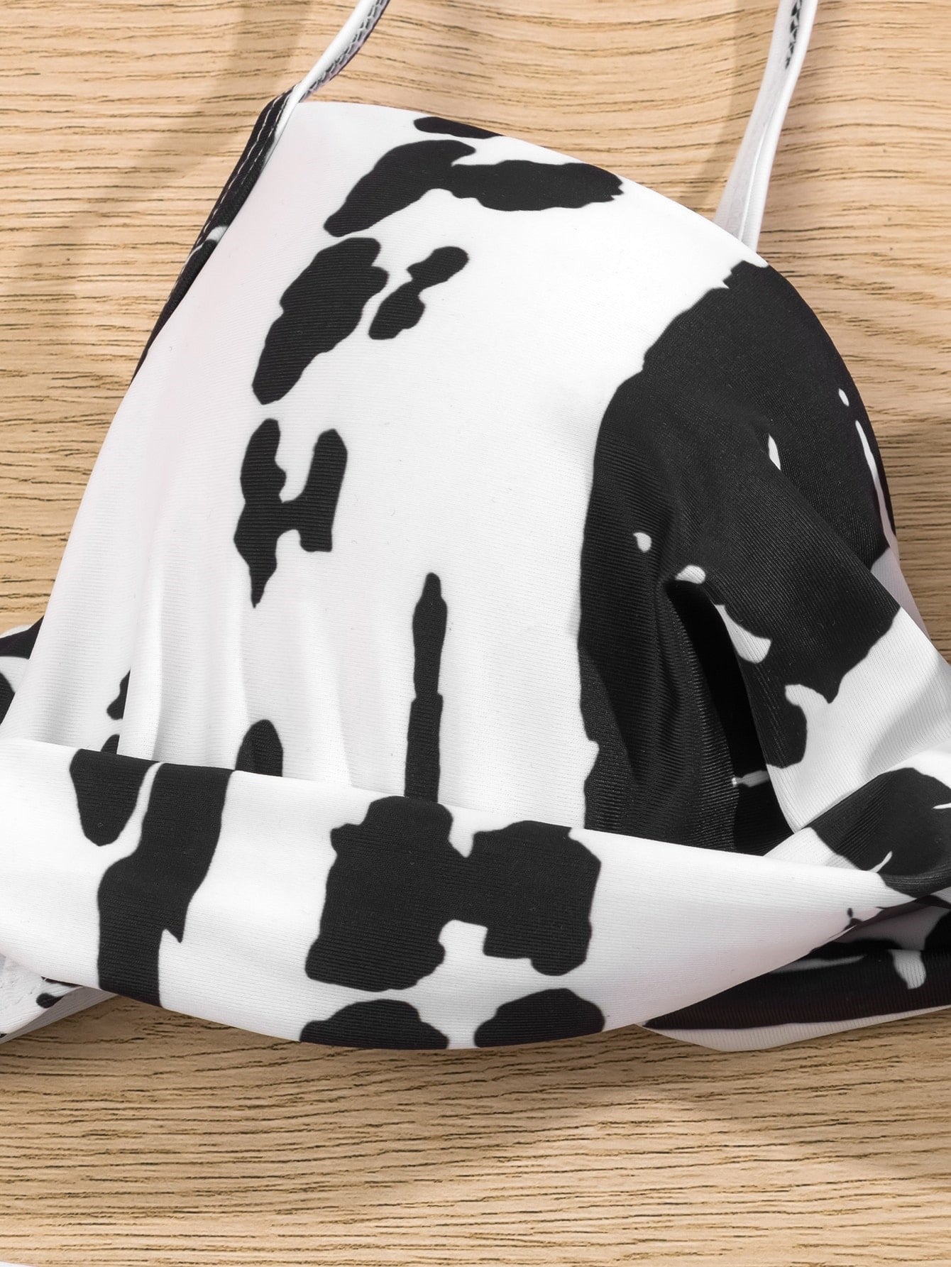 Cow Print Twist Underwire Bikini Set