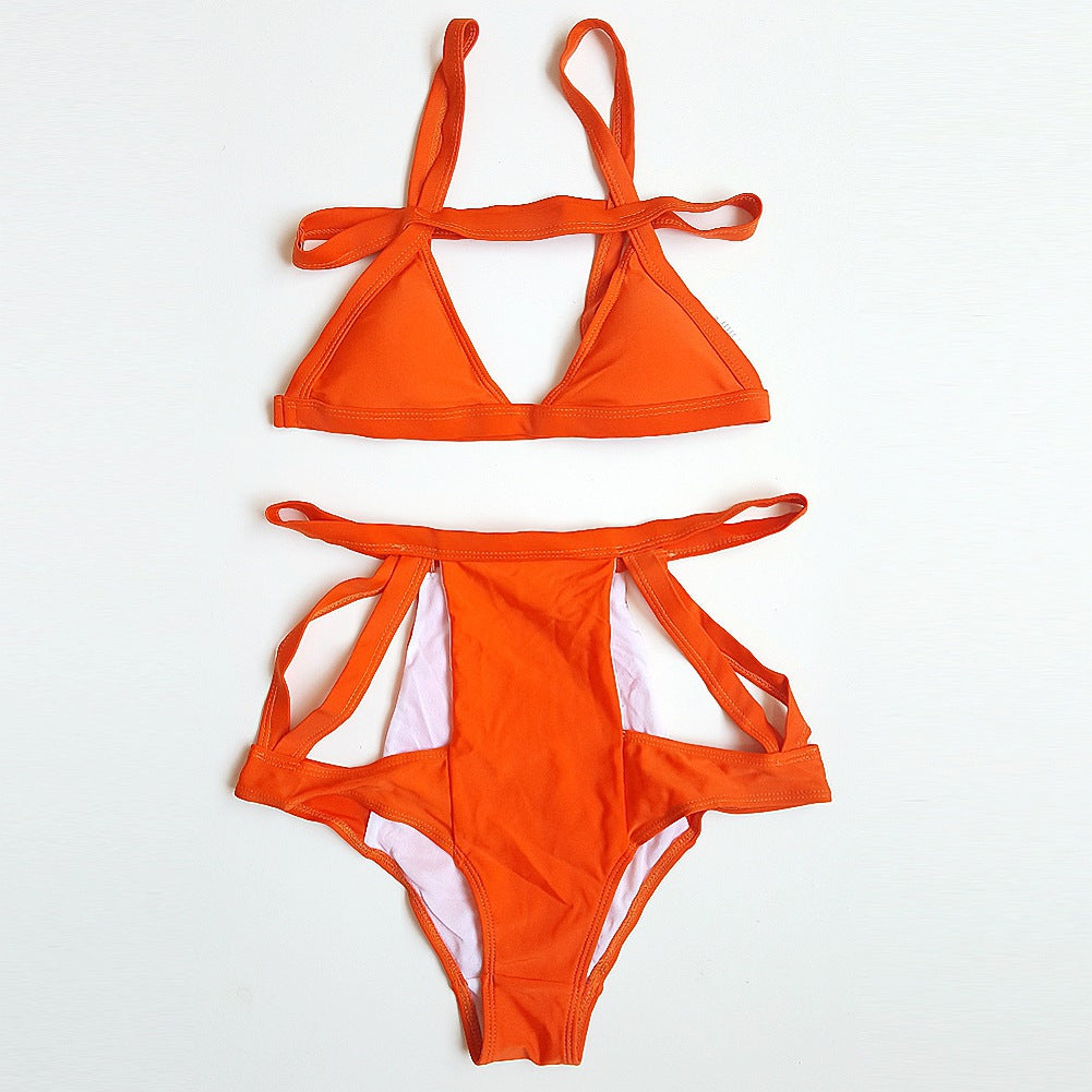 Valencia Strappy Cutout High-Waisted Bikini Set