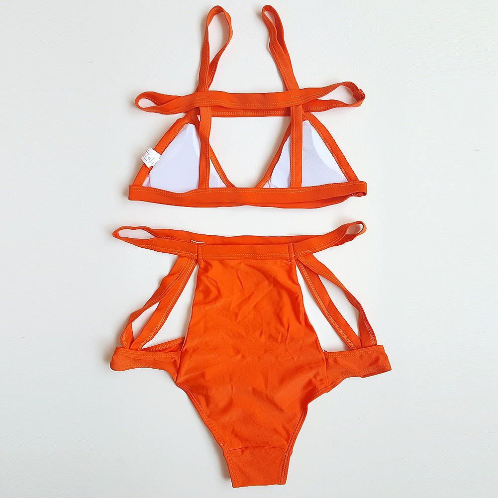 Valencia Strappy Cutout High-Waisted Bikini Set
