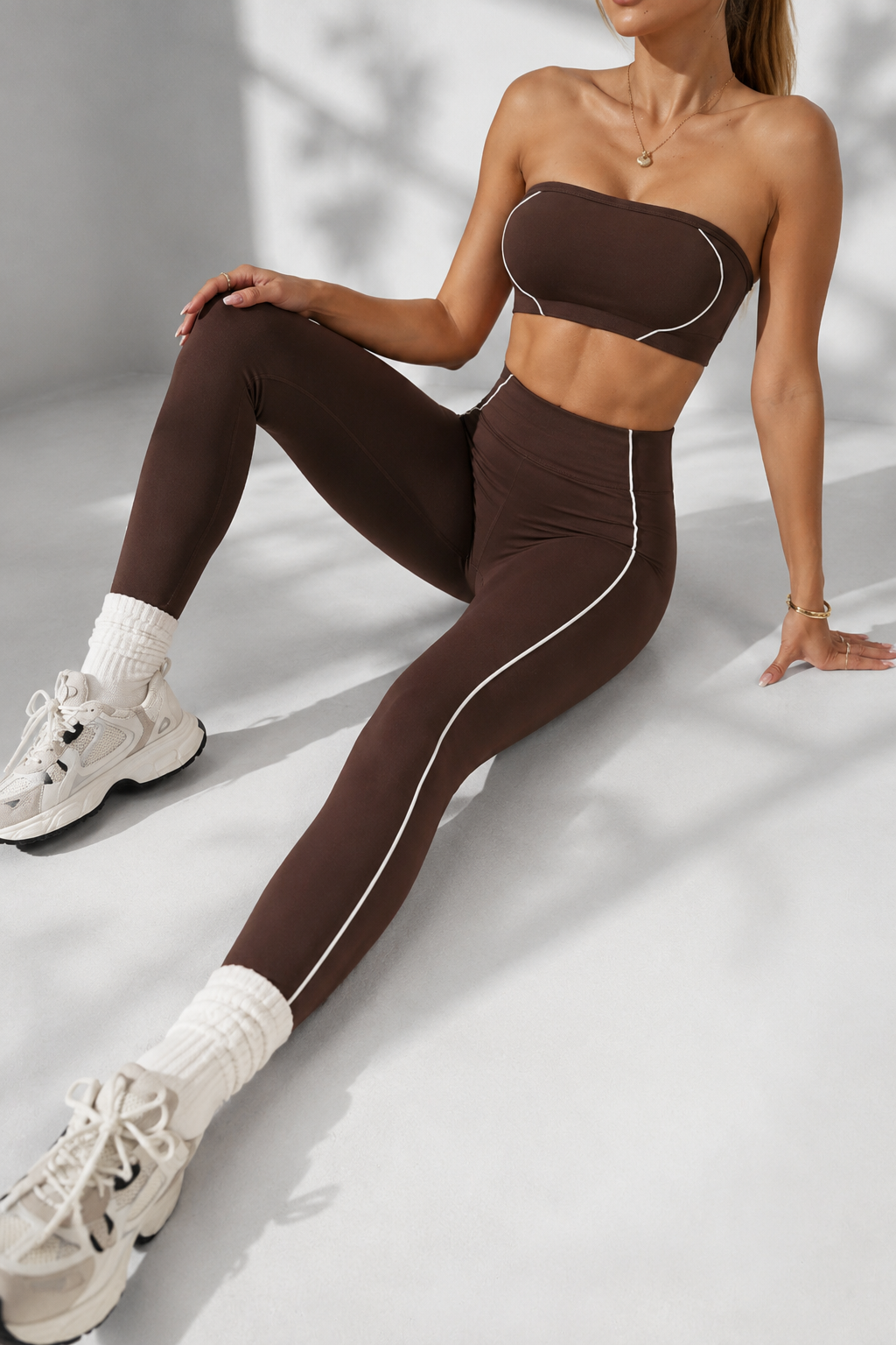 Lila Zen Strapless Sculpt Seamless Yoga Set