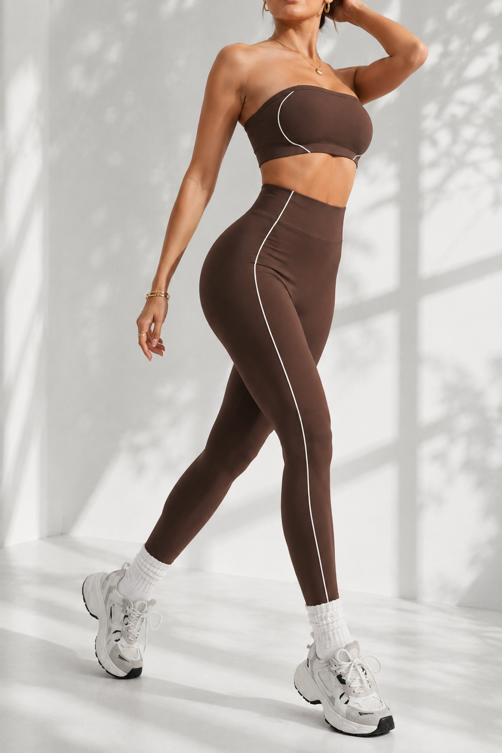 Lila Zen Strapless Sculpt Seamless Yoga Set