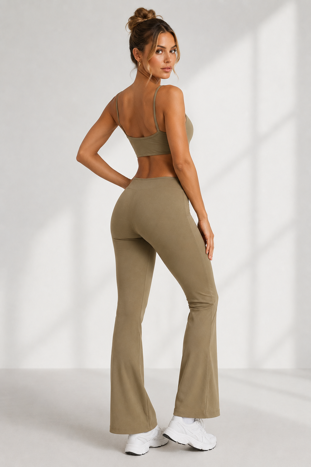 Ring-Cutout Flared Jumpsuit