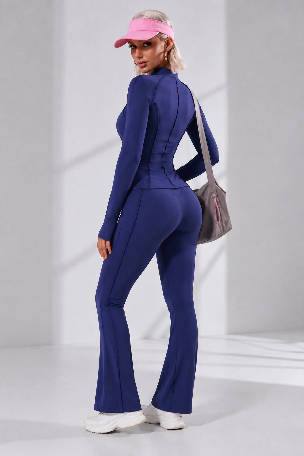 Sculpt Seam Zip Jacket & Flare Leggings Set