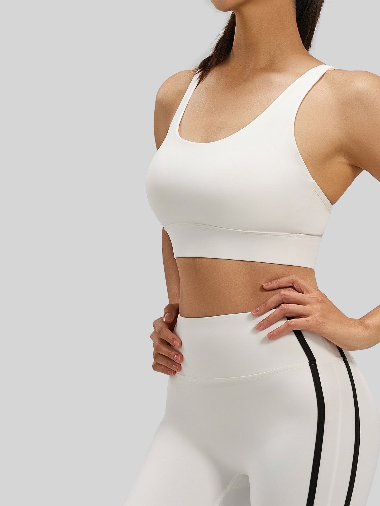 Lila Zen High-Strength Shock-Absorbing Cross-Back Sports Yoga Fitness Bra