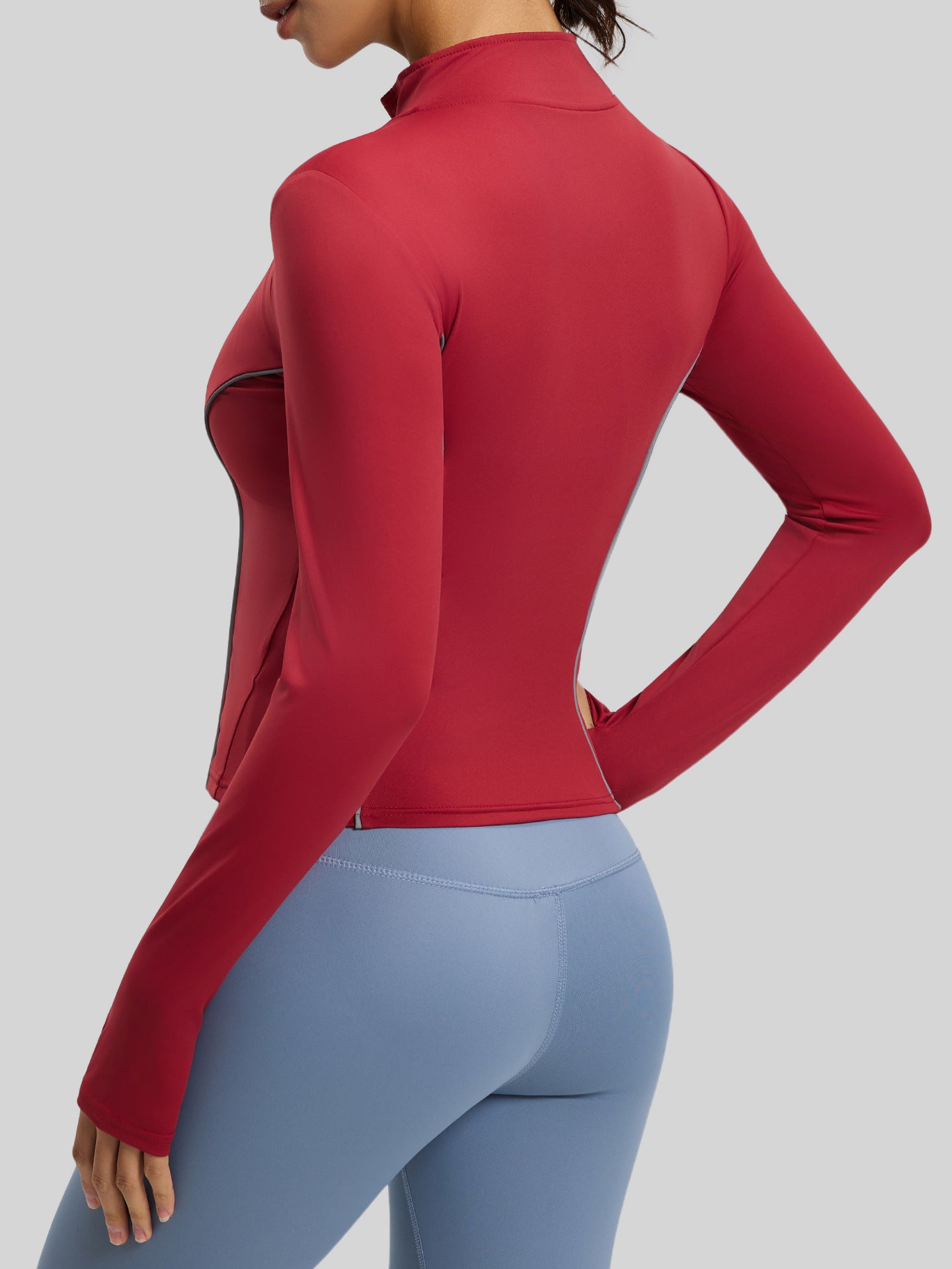Lila Zen Women's Slim Fit Reflective Sports Jacket for Night Running