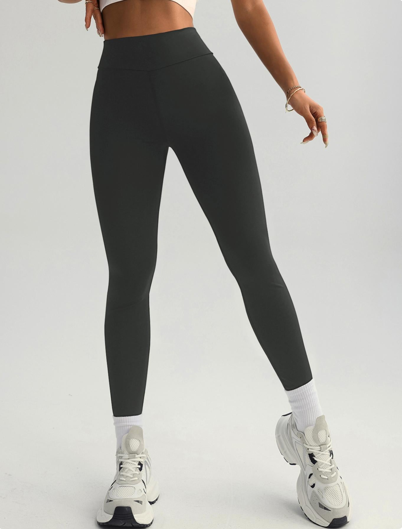 Lila Zen High-Elasticity Ruffled Peach Hip and Leg-Slimming Sports Yoga Pants