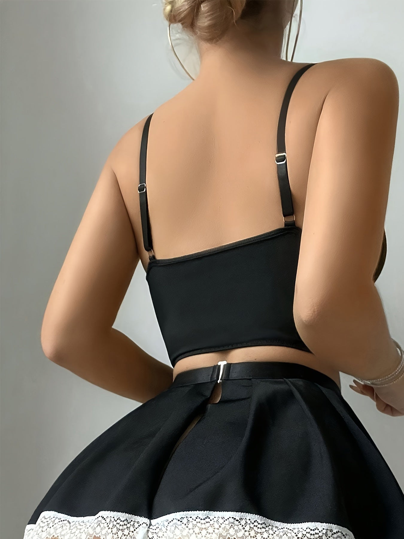 Lila Zen Cute Girly Holiday Strappy Cross-Style Sexy Bra Set